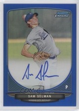 2013 Bowman Chrome Prospects Blue Refractor 100/150 Sam Selman #BCP-SS Auto 2u8