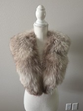 Genuine Fox Fur Collar Or Trim For Crafting Or Sewing