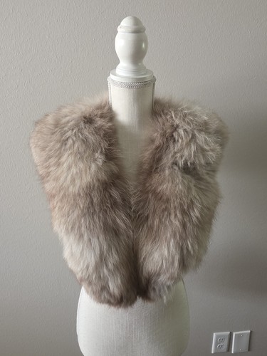 Genuine Fox Fur Collar Or Trim For Crafting Or Sewing 