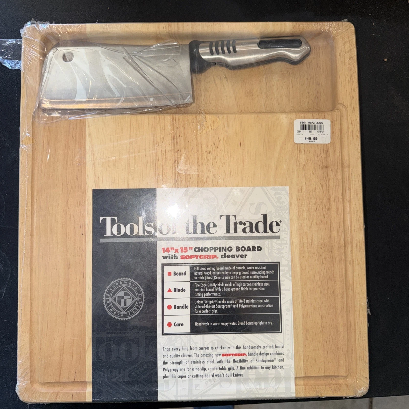 tools of the trade chopping board 14” 15” Sofgrip Cleaver New
Opens in a new window or tab