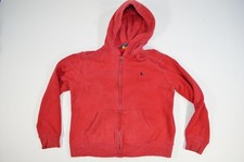 Polo Ralph Lauren Full Zip Hooded Sweatshirt Red Boys Large 14/16 Hoodie