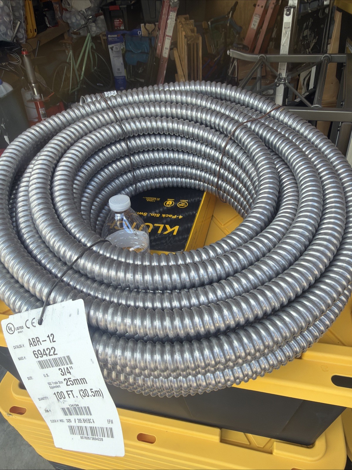 Electri-Flex ABR-12, Part #69422 * 3/4” flexible aluminum conduit * 100-ft coil