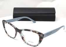 Prada VPR 04W 05H-101 Brown Blue Tortoise Women's Eyeglasses Frames 54-18-140