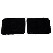 2PC Rear Only Black Sheepskin Floor Mats Rolls Royce Phantom Coupe 2009 -2016