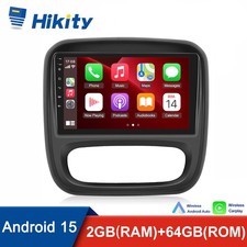 Android 15 CarPlay For 2014-2021 Renault Trafic Car Radio GPS Head Unit RDS SWC