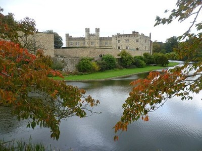 Photo A2 Leeds Castle seen across its moat Ashbank/TQ8253 The original  c2014