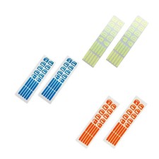 Autocollants lumineux fluorescents pour bouton de commande de voiture, 2