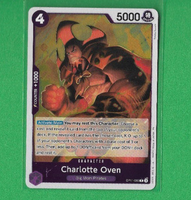 One Piece Charlotte Oven Big Mom Pirates Fist of Divine Speed, Foil OP11-066/150