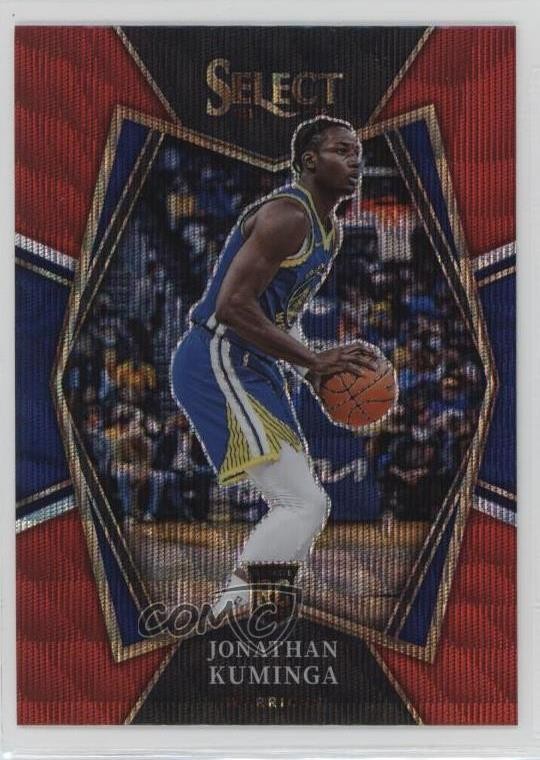 2021-22 Panini Select Premier Level Red Wave Prizm Jonathan Kuminga #123 4g0