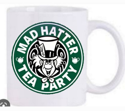 Mad Haters Tea Party Alice im Wunderland Kaffeebecher Neu und Spülmaschinenfest 