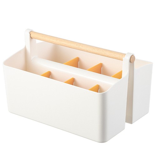 Stationery Pen Compartment Storage Box Wooden Handle Remote Control Storage Box - Bild 4 von 27