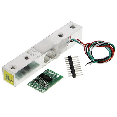 HX711AD Wägedrucksensor mit Wägezelle - 20kg - Gewichtsmessung - Bild 1 von 3