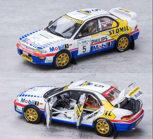 SunStar 1/18 Subaru Impreza WRC 1997 #5 Halkidiki Diecast Model Car Toys Gifts - Picture 1 of 2