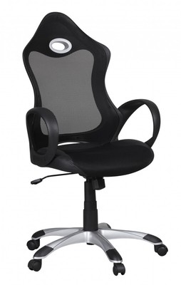 FineBuy Racing Bürostuhl Schwarz Schreibtischstuhl Drehstuhl