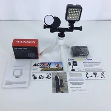 Livestream Gear LED Light Magnetic Phone Mount Rechargeable Battery And Charger