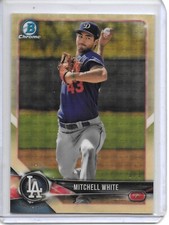 2018 Bowman Chrome MITCHELL WHITE SUPERFRACTOR PROSPECT RC #1/1 BCP103 TORONTO!