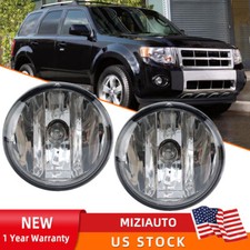 Pair For 2007-2011 2012 Ford Escape Fog Light Clear Bumper Driving Lamp W Bulb Pair For 2007-2011 2012 Ford Escape Fog Light Clear Bumper Driving Lamp W Bulb