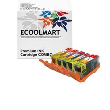 5PK PGI220/CLI221 Ink Cartridge Set for iP3600 iP4600 MP560 MP620 MP640R Printer