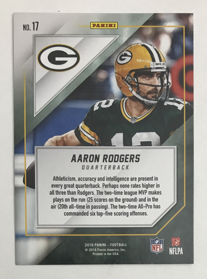 2018 Panini NFL Football MJH Exclusive Aaron Rodgers Green Bay