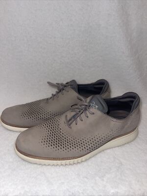 Cole Haan 2.ZEROGRAND Oxfords Mens 10 Tan Suede Leather  display picture 2