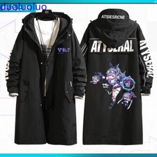 Silver Wolf Honkai: Star Rail Men Women Black Long Sleeve Windbreaker Coat Y6