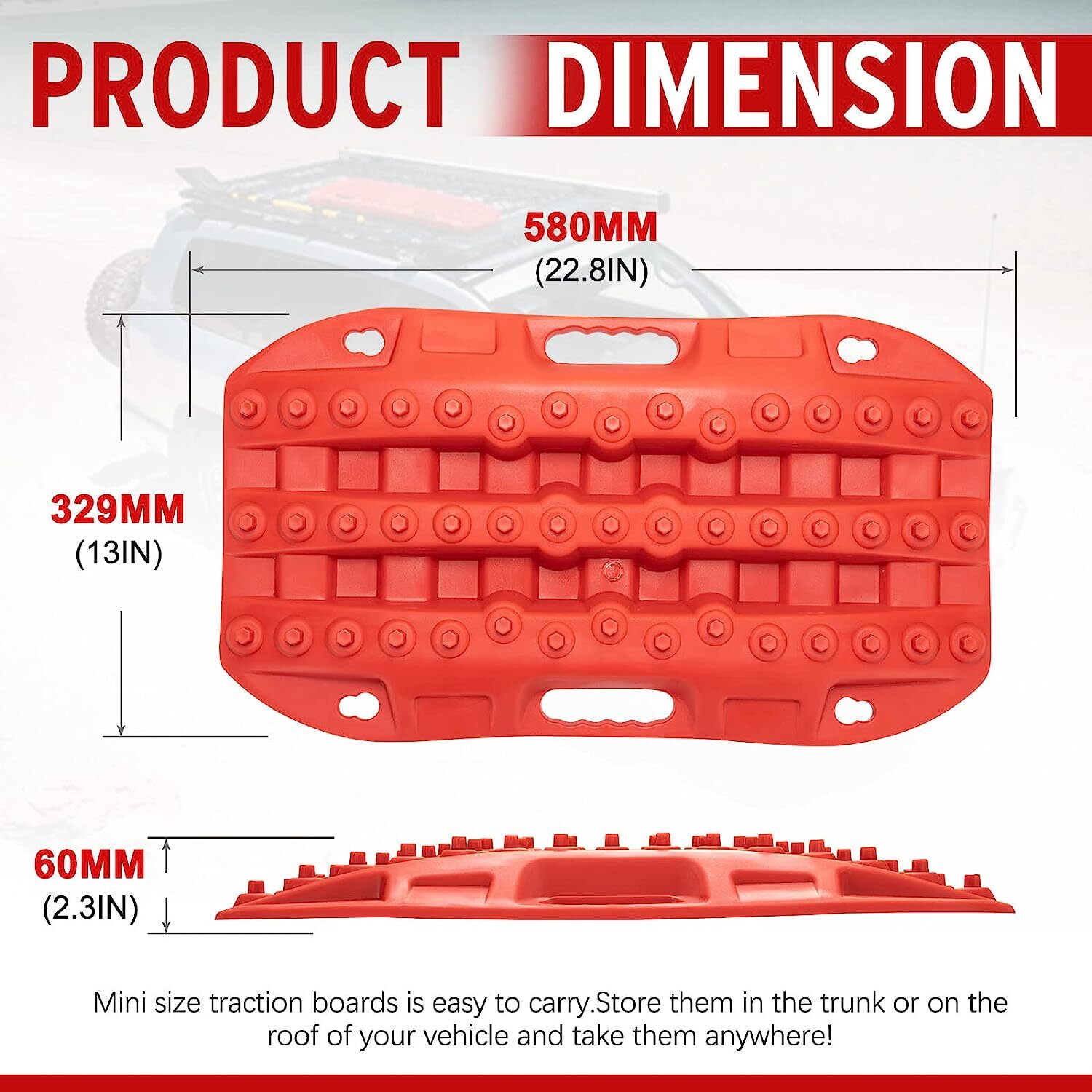 OffRoad Recovery Tracks 2 Pcs Traction Boards Traction Mat for 4X4