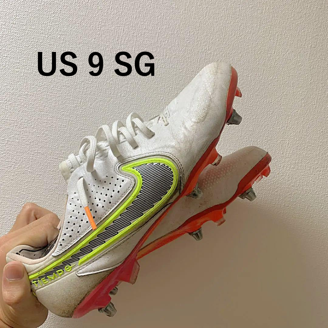 Nike Tiempo Legend 9 Elite SG-PRO AC White Soccer Cleats US9 [Rank:B] | eBay
