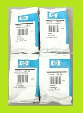 4 NEW Genuine SEALED BAG Original HP 27 Black and 28 Color Inkjet Cartridges