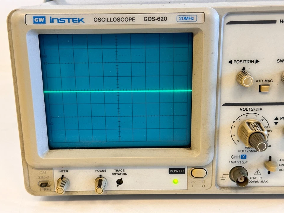 GW Instek GOS-620 20MHz 2-Channel Oscilloscope - Image 2 of 4