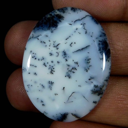 Opale d'Australie ovale vert et bleu indigo - Taillerie de Nîmes