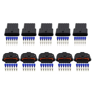 5 Sets 6 Pin Harness Car Wiring Plug Waterproof Connector DJB7069YB-3.5