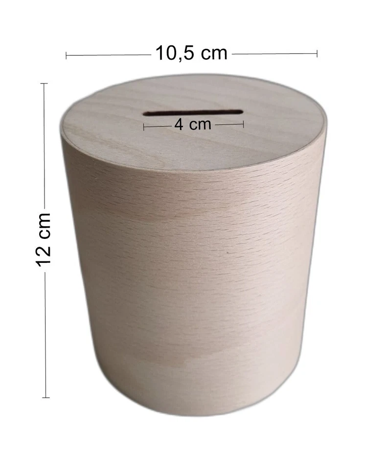 Wooden Money Tin - Saving Money Save Money Fast Piggy Bank Case Oak Wood Box - Image 2 of 4