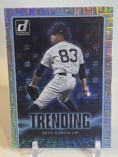 Deivi Garcia Trending Silver Pandora Insert 2021 Donruss #TR12 New York Yankees