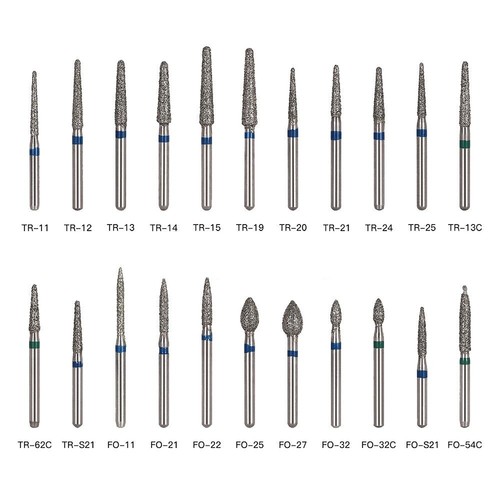 5 pcs Zahnarzt Diamant Bohrer Schleif Fräs Präparation Dental High speed Turbine - Bild 3 von 757