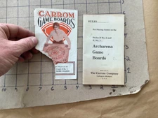 CARROM GAME BOARDS - RULES & CATALOG - ARCHARENA GAME BOARDS - style D #2, E #1