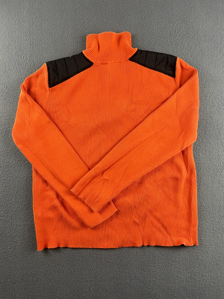 Suéter Lauren Ralph Lauren 1/2 Cremallera Para Mujer XL Naranja Hombreras Ropa Activa Foto 2 de 4