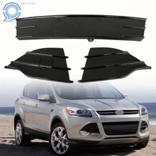 FO1036154PP For 2013-2016 Ford Escape 3Pcs Front Bumper Grille Grill Black Panel