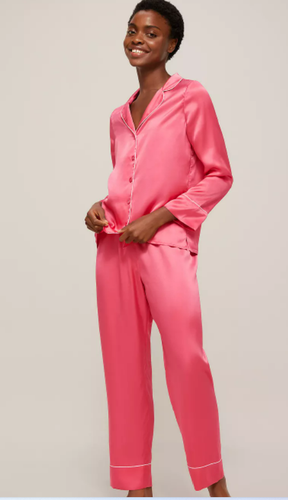 Piped Silk Pyjamas, bottoms & Tops separate & all colours John Lewis CA50 - Picture 3 of 12