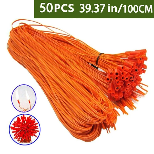 50 pcs1M / 39.37in Copper Remote Starting coil System Connect Wire Orange Line - Picture 3 of 5