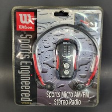 NEW Wilson Portable Micro AM/FM Stereo Radio w/Earphones - Sports Engineered
