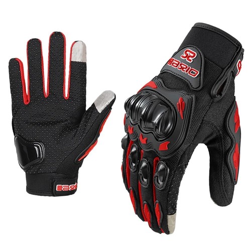 Motorcycle Gloves Carbon Fiber Touch Screen Motorbike Cycling Full Finger Gloves - Picture 7 of 8