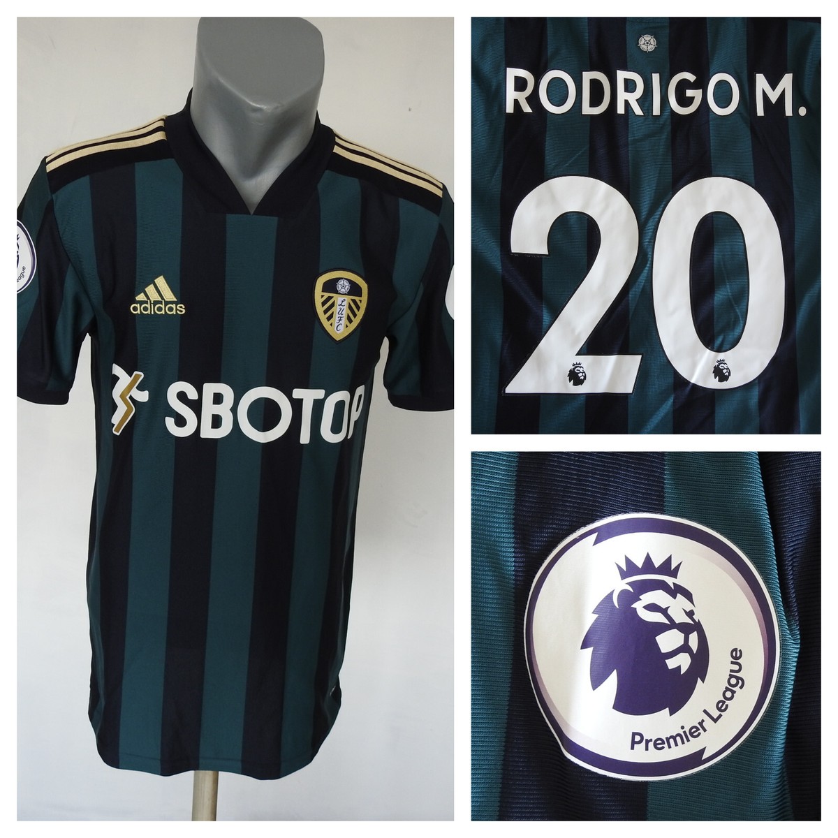 adidas Leeds United SBOTOP シャツ Mサイズ 新品 Leeds United adidas Third Shirt 2025-26 with Chambers 42 printing