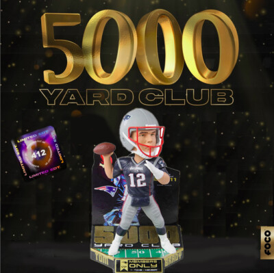 Tom Brady New England Patriots 5000 Passing Yard Bobblehead -  Ltd Ed 412