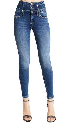 Denny Rose Jeans Woman High Waist Jeans with Rhinestone. 111nd26013_00 |  eBay
