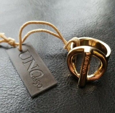 AUTHENTIC Uno de 50 On /Off Gold Ring US Size 8.5 XL (18) | eBay