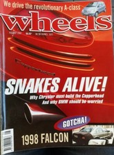 WHEELS Car Magazine Aug.1997 * SNAKES ALIVE *