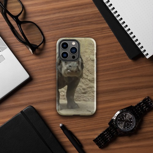 Tough Case for iPhone®-Rhino-Zoo-Photo-Head-On - Picture 11 of 20
