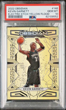 2022 Panini Obsidian KEVIN GARNETT /10 Yellow Flood 🔥POP 1🔥 PSA 10