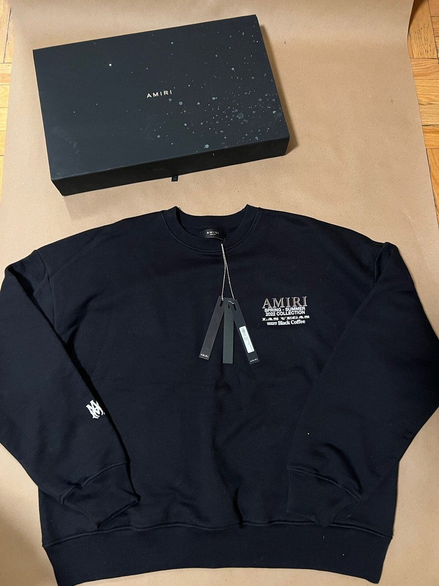 Amiri Black Coffee Las Vegas Invite Only Crewneck Size Medium Rare 