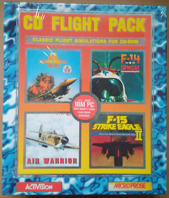 CD Flight Pack: F-15 Strike Eagle 2, F-14 Tomcat, Air Warrior PC 3,5'' Big Box